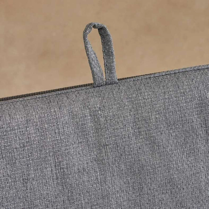 Velora Textured Water Repellant Outdoor Filled Chair Cushion 43X90X5Cm - Grey