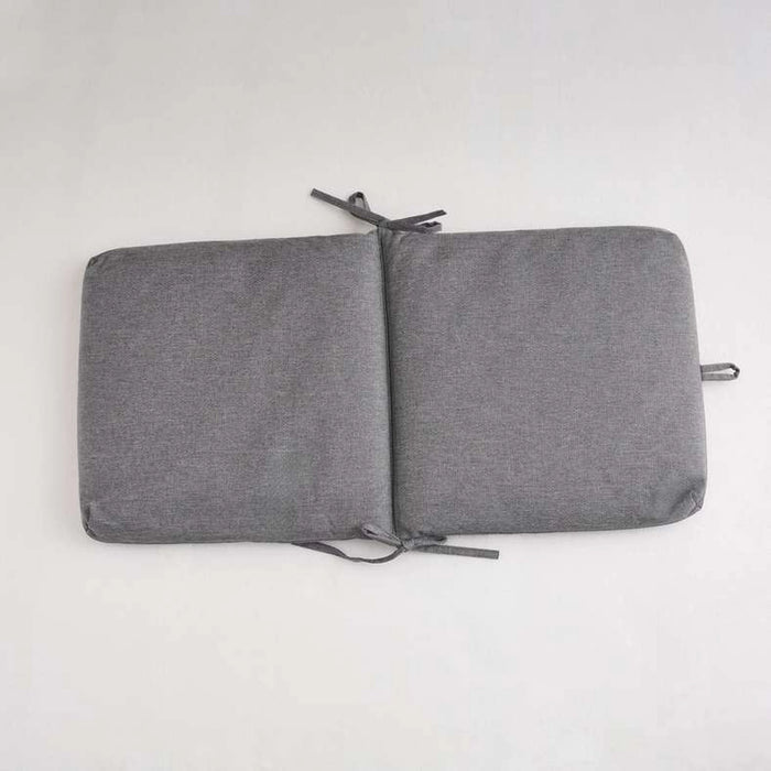 Velora Textured Water Repellant Outdoor Filled Chair Cushion 43X90X5Cm - Grey