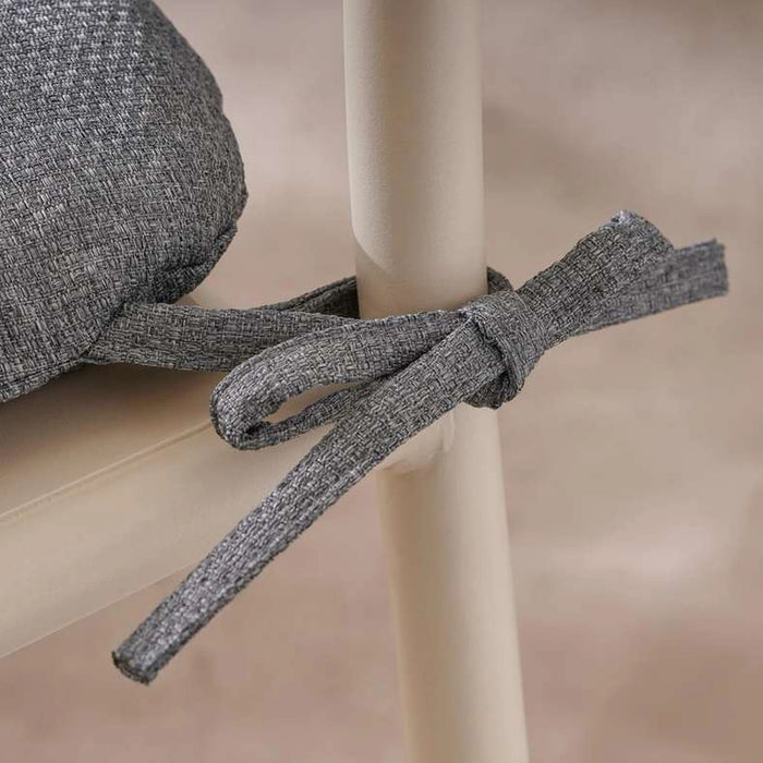 Velora Textured Water Repellant Outdoor Filled Chair Pad 40X40X5Cm - Grey