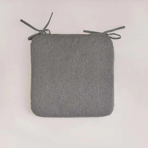 Velora Textured Water Repellant Outdoor Filled Chair Pad 40X40X5Cm - Grey PAN HOME