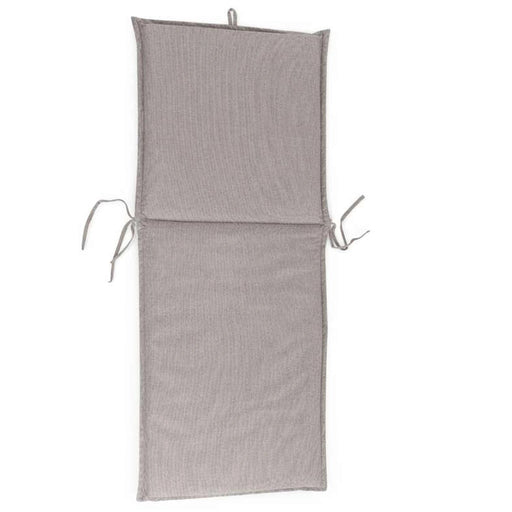Velora Textured Water Repellant Outdoor Sun Lounger Seat Pad 55X182X5Cm - Grey PAN HOME