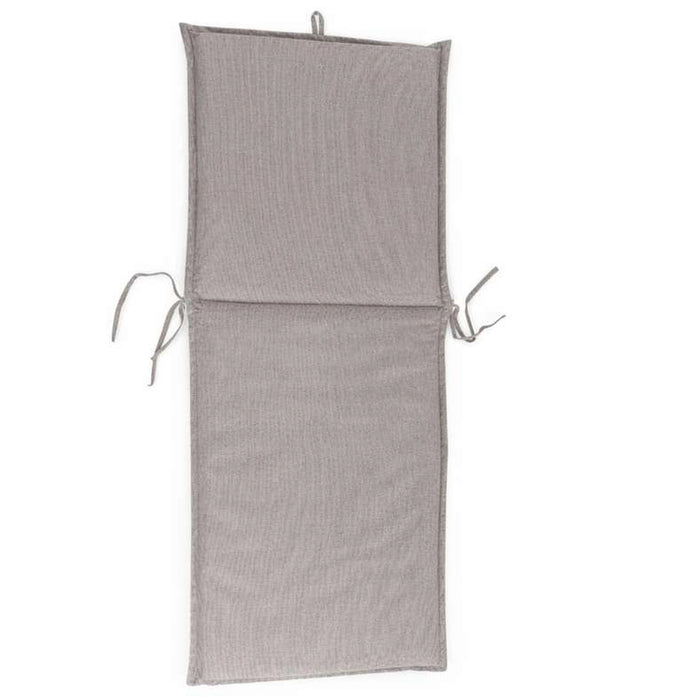 Velora Textured Water Repellant Outdoor Sun Lounger Seat Pad 55X182X5Cm - Grey