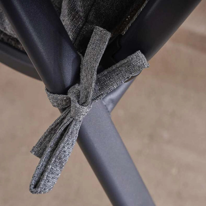 Velora Textured Water Repellant Outdoor Sun Lounger Seat Pads 43X114X5Cm - Grey