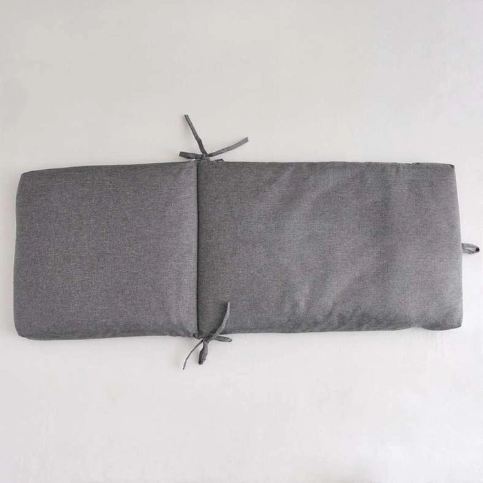 Velora Textured Water Repellant Outdoor Sun Lounger Seat Pads 43X114X5Cm - Grey