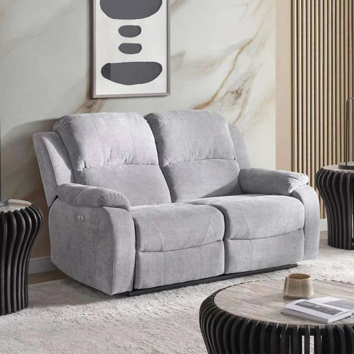 Velourvista 2 Seater Recliner Sofa - Grey
