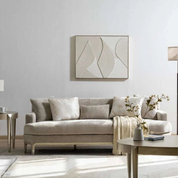 Vemon 3 Seater Sofa- Beige