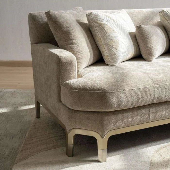 Vemon 3 Seater Sofa- Beige
