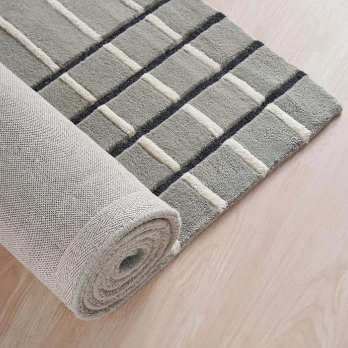 Vento Handtufted Premium Wool Rug 160X230Cm - Grey