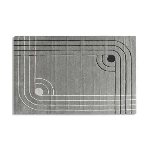 Vento Handtufted Premium Wool Rug 160X230Cm - Grey PAN HOME