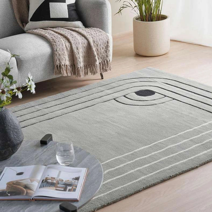 Vento Handtufted Premium Wool Rug 200X300Cm - Grey