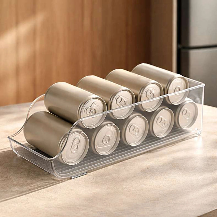 Verde Fridge Can Organizer 34.5X13.5X10Cm -Clear
