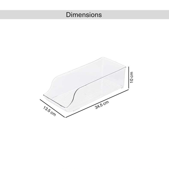 Verde Fridge Can Organizer 34.5X13.5X10Cm -Clear