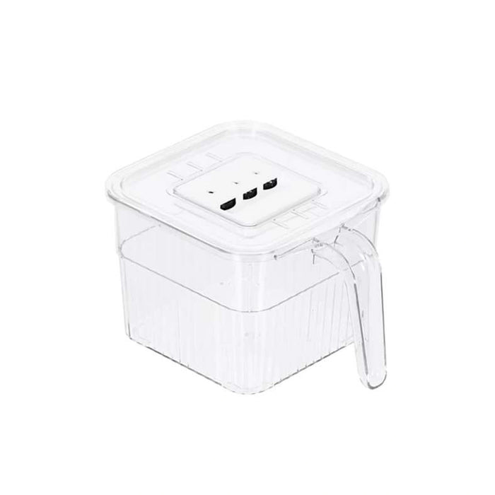 Verde Fridge Organizer With Handle 16.5X13.8X10.5Cm -Clear