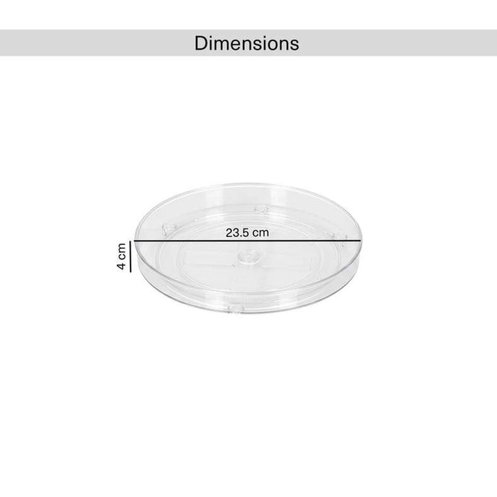 Verde Lazy Susan Fridge Organizer Dia23.5X4Cm -Clear