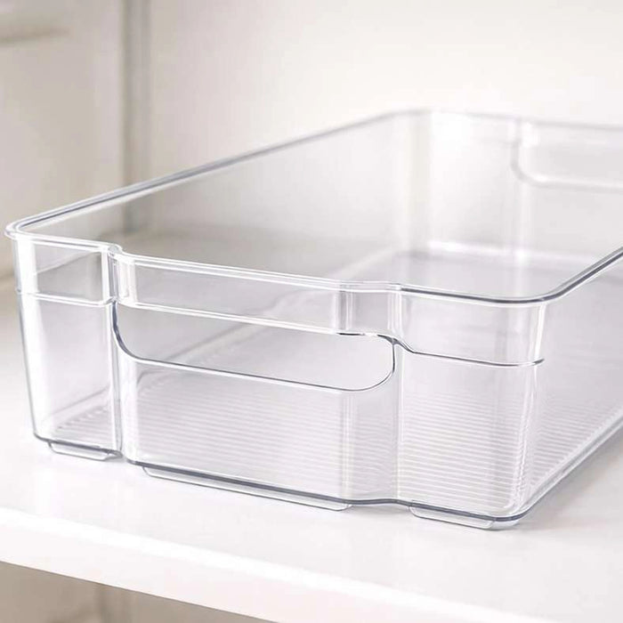 Verde Wide Fridge Organizer Bin 37.5X21.3X10Cm -Clear