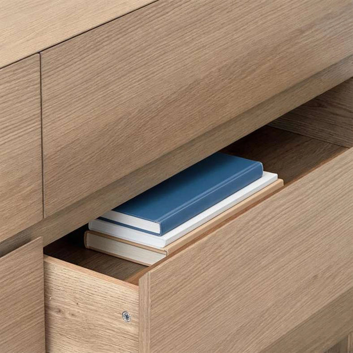 Verguay Dresser With 6 Drawer & Mirror - Natural