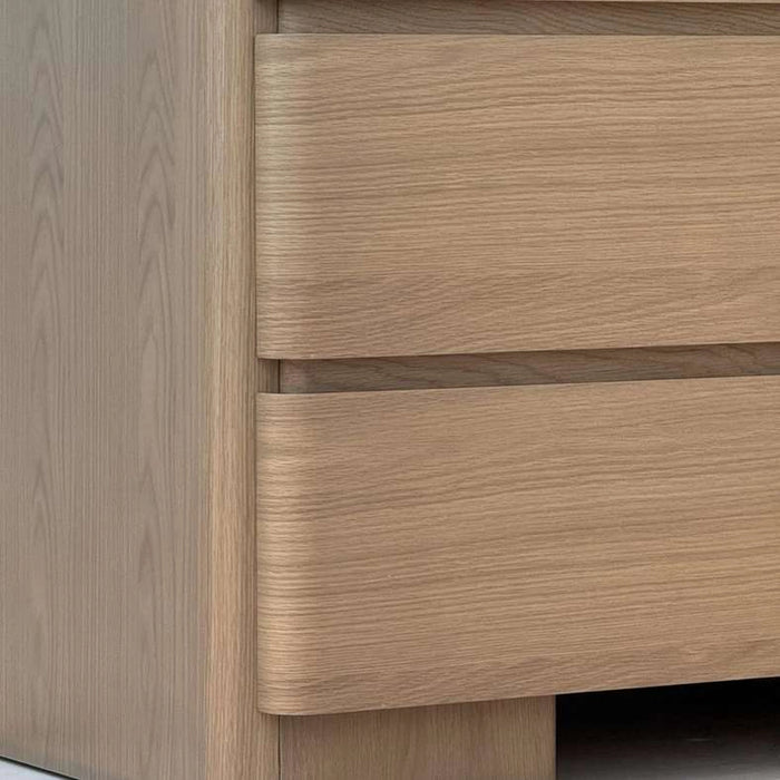 Verguay Dresser With 6 Drawer & Mirror - Natural