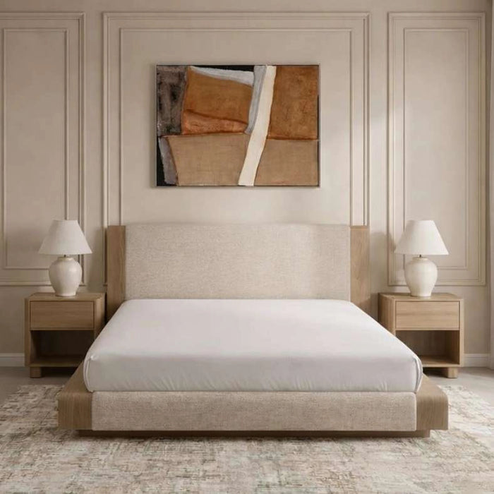 Verguay King Bed 180X200 Cm - Natural