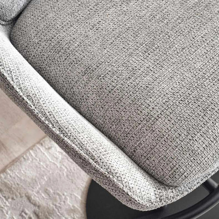 Vermont Bar Chair With Armrest - Grey Silver