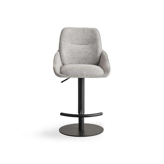 Vermont Bar Chair With Armrest - Grey Silver