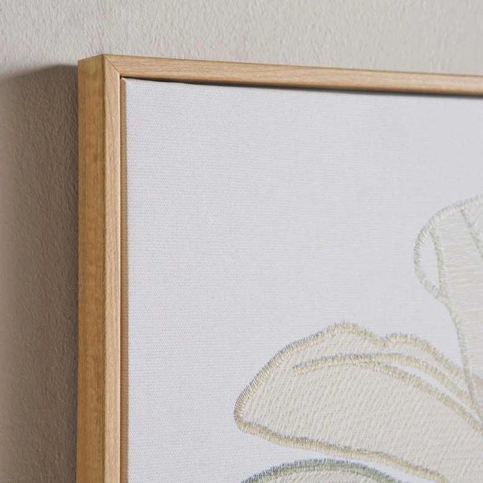 Vernon Embroided 3D Canvas Wall Art 40X50Cm - Green