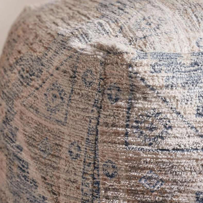 Vernyl Woven Printed Pouf 45X45X45Cm - Brown