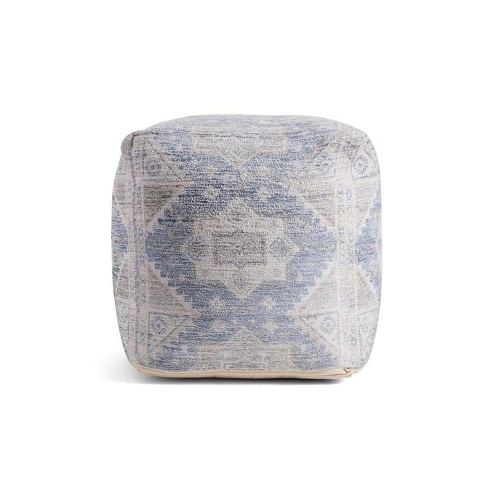 Vernyl Woven Printed Pouf 45X45X45Cm - Brown