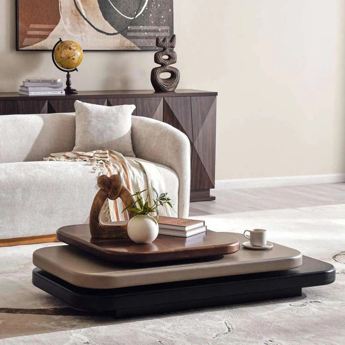 Verona Coffee Table Veneer - Walnut Black