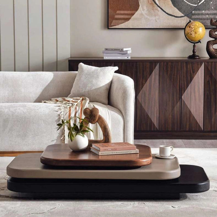 Verona Coffee Table Veneer - Walnut Black