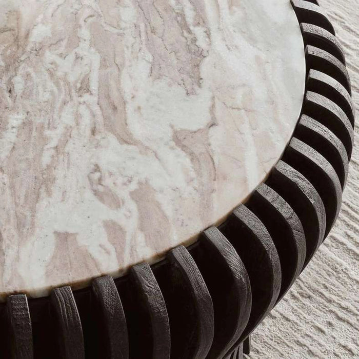 Versa End Table Marble - Walnut