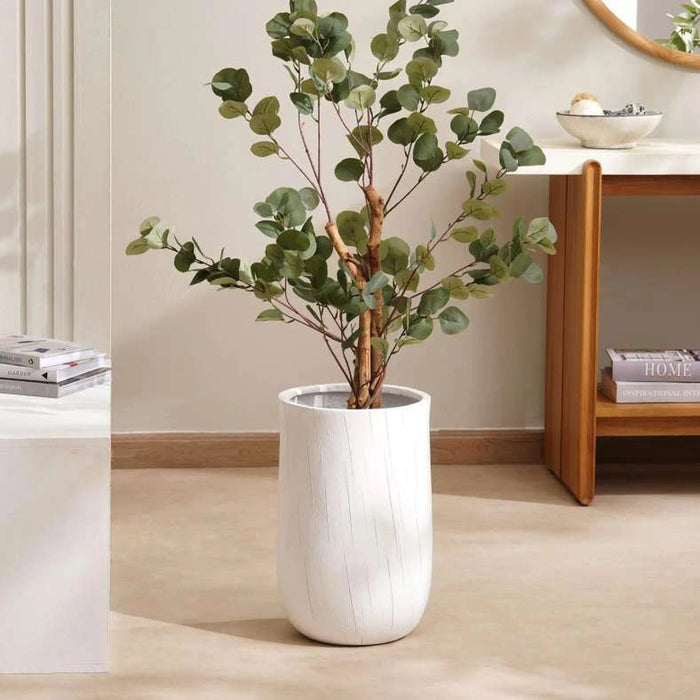 Viana Polyresin Planter 37X37X56Cm - White