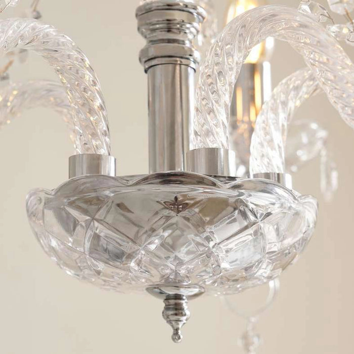 Victorian 5-Light E14 Chandelier 60X45Cm - Chrome