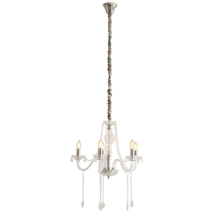 Victorian 5-Light E14 Chandelier 60X45Cm - Chrome