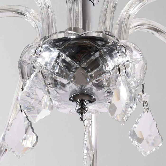 Victorian 8-Light E14 Chandelier 75X45Cm - Chrome