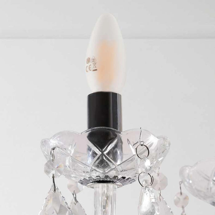 Victorian 8-Light E14 Chandelier 75X45Cm - Chrome