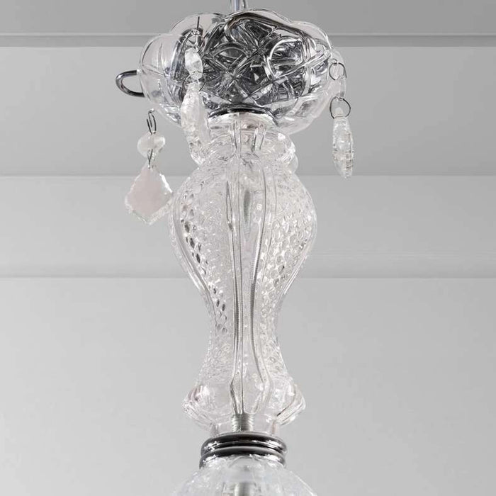 Victorian 8-Light E14 Chandelier 75X45Cm - Chrome