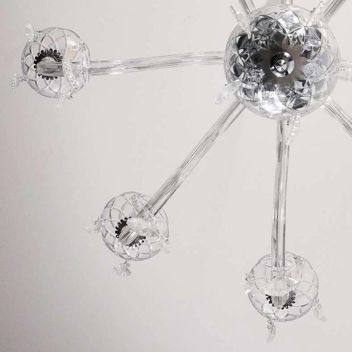 Victorian 8-Light E14 Chandelier 75X45Cm - Chrome