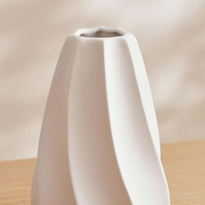 Vienna Ceramic Vase 12X12X18.4cm - White