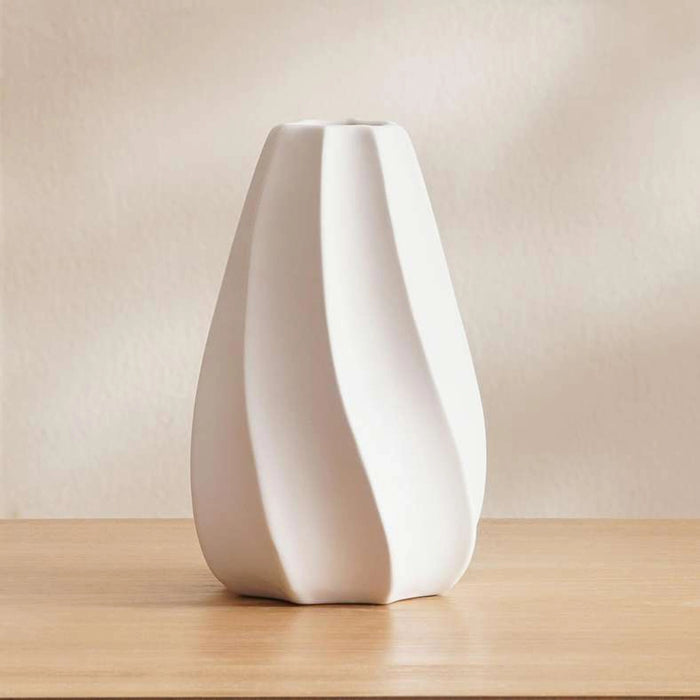 Vienna Ceramic Vase 12X12X18.4cm - White