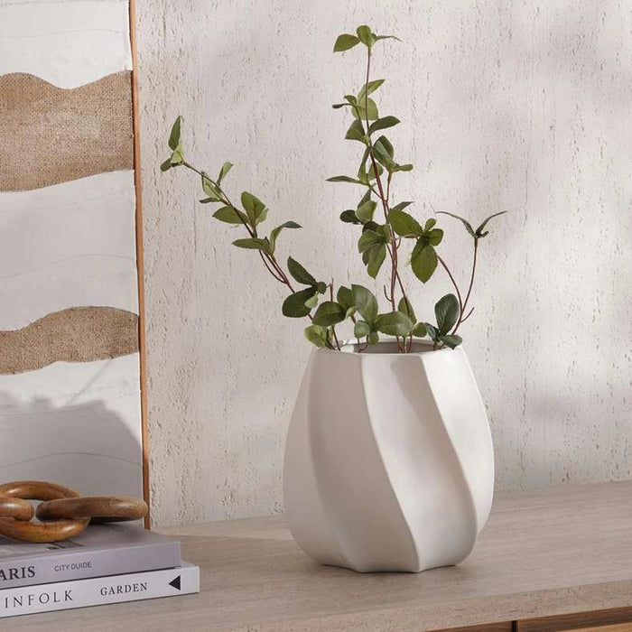 Vienna Ceramic Vase 20X20X20.7Cm - White