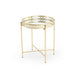 Viggo Accent Table Mirror Round - Gold Pan Home