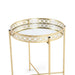 Viggo Accent Table Mirror Round - Gold Pan Home