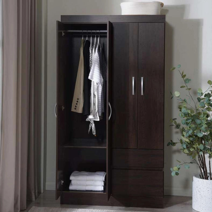 Vilacia 4 Door Wardrobe - Light Brown