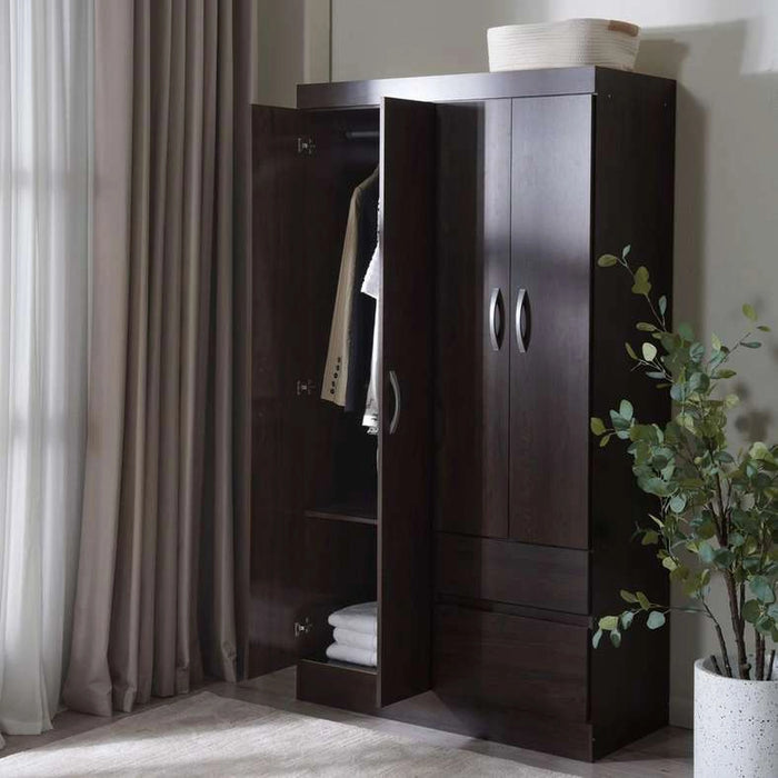 Vilacia 4 Door Wardrobe - Light Brown