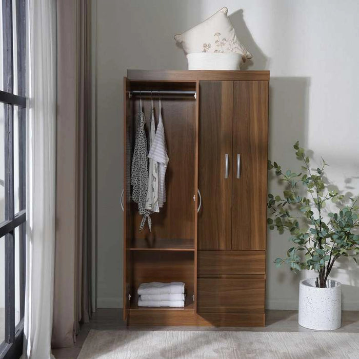 Vilacia 4 Door Wardrobe - Wenge