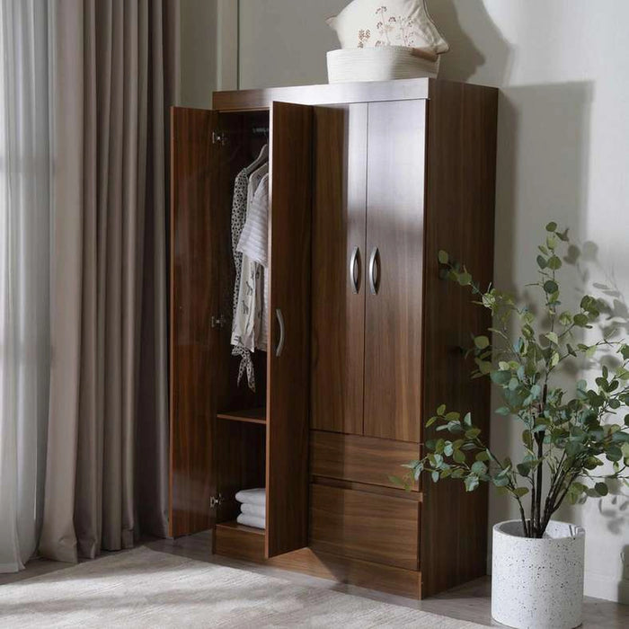 Vilacia 4 Door Wardrobe - Wenge