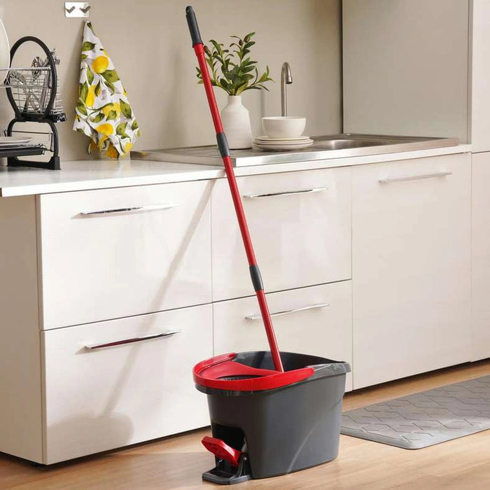 Vileda Easy Wring Mop And Bucket Set 50X30X29Cm -Red