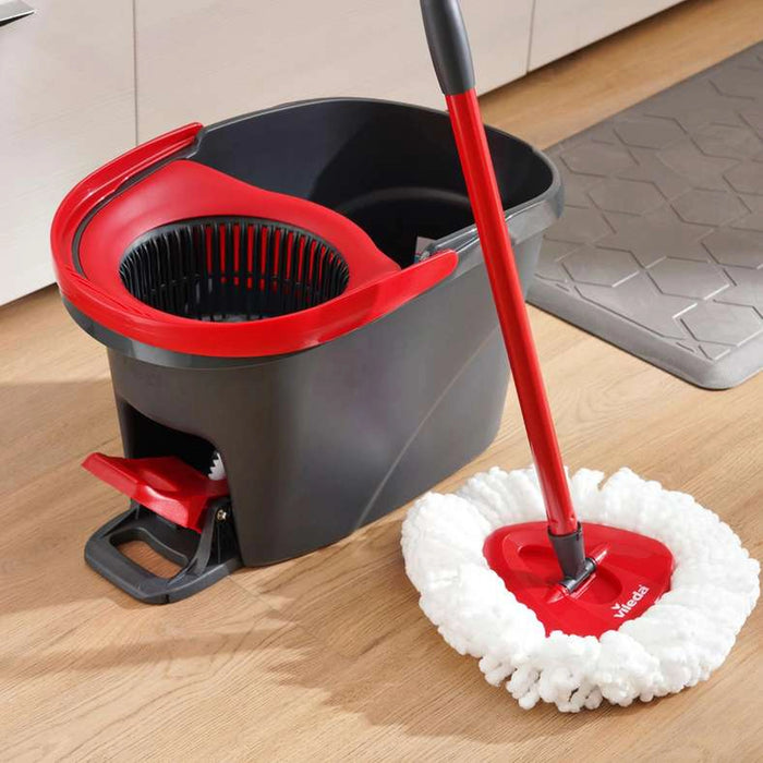 Vileda Easy Wring Mop And Bucket Set 50X30X29Cm -Red