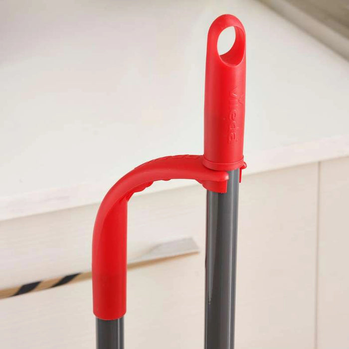 Vileda Long Handle Dustpan And Broom 25X24X88Cm -Red