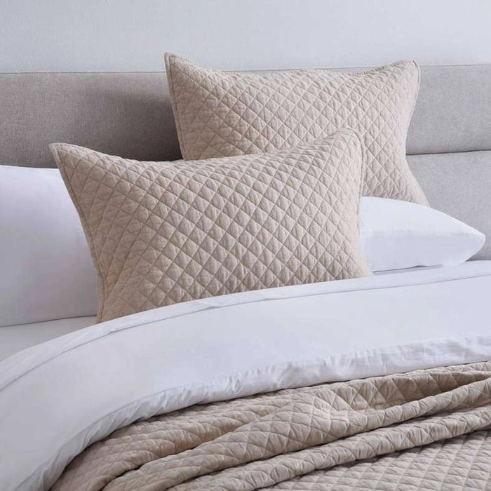 Vintage Diamond 3-Piece Bedspread Set 220X240Cm - Beige